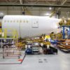 The factory floor at Boeing's North Charleston, South Carolina, manufacturing facility for the 787 Dreamliner
