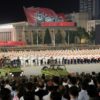 Kim Il Sung Square "was full of excitement and joy of the spectators significantly celebrating the birthday of their great powerful country", KCNA reported