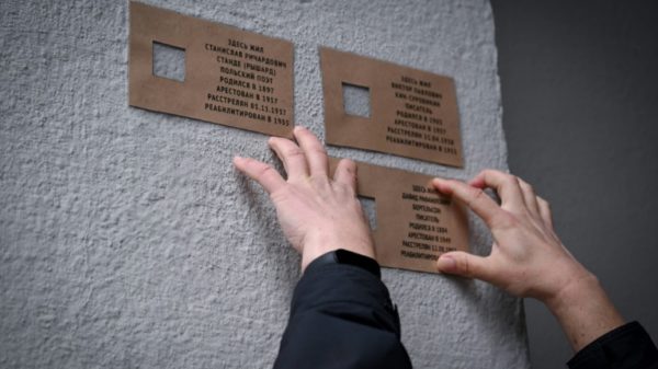 Around 200 of the 1,300 plaques have been taken down by vandals in the past two years