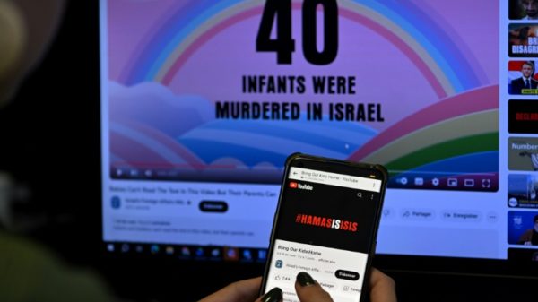 The digital campaign aims to keep fresh in the minds of the foreign public how Hamas fighters crossed from Gaza into Israel and, according to Israeli officials, killed some 1,400 people and seized more than 230 hostages