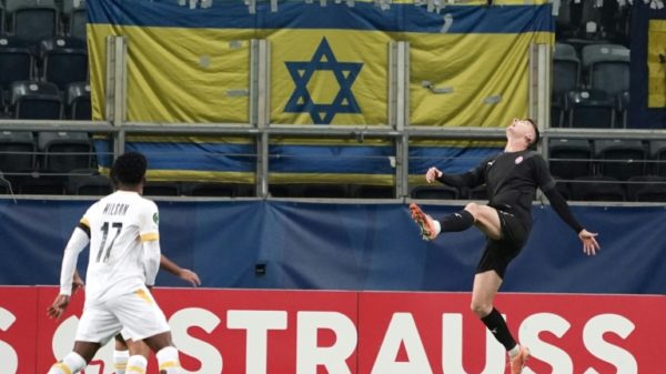 Israel's Maccabi Tel Aviv played Ukraine's Zorya Luhansk in Lublin, Poland