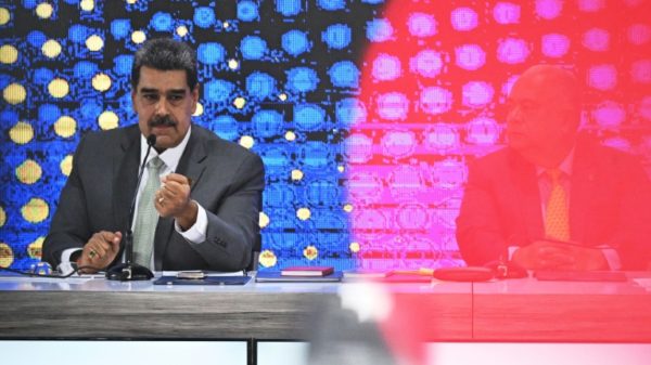 Venezuelan President Nicolas Maduro speaks during a press conference on December 4, 2023