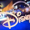 Fans are reflected in Disney+ logo during the Walt Disney D23 Expo in Anaheim, California in September 2022