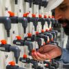 General manager Mohamed Ali al-Qahtani checks the quality of the ouput at the Ras al-Khair desalination plant